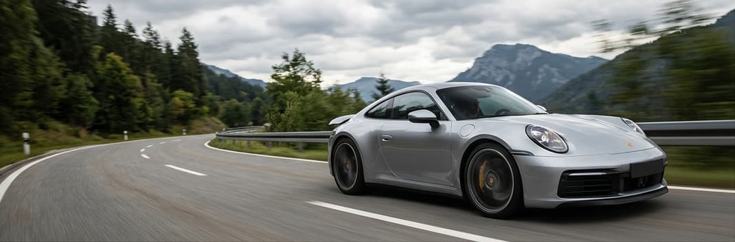 Porsche Marketing Vehicle Driving Imagery for Performance Marketing