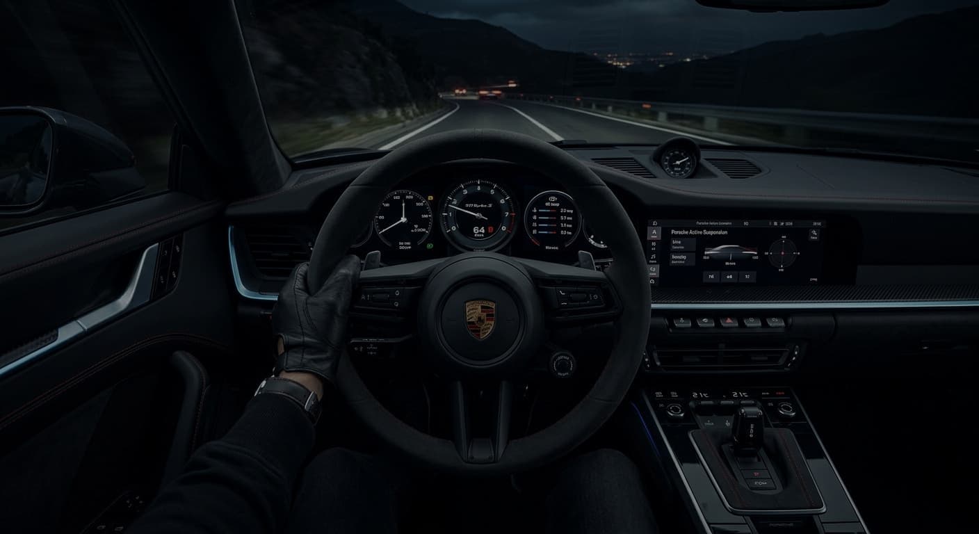 Porsche Marketing Vehicle Interior Imagery for Performance Marketing